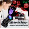 ELP HDMI USB 4K Simultaneous Output Video Conferencing 10X Optical Zoom USB Computer Webcam for Industrial and Training Webcam, Camera, Camera, H.265,