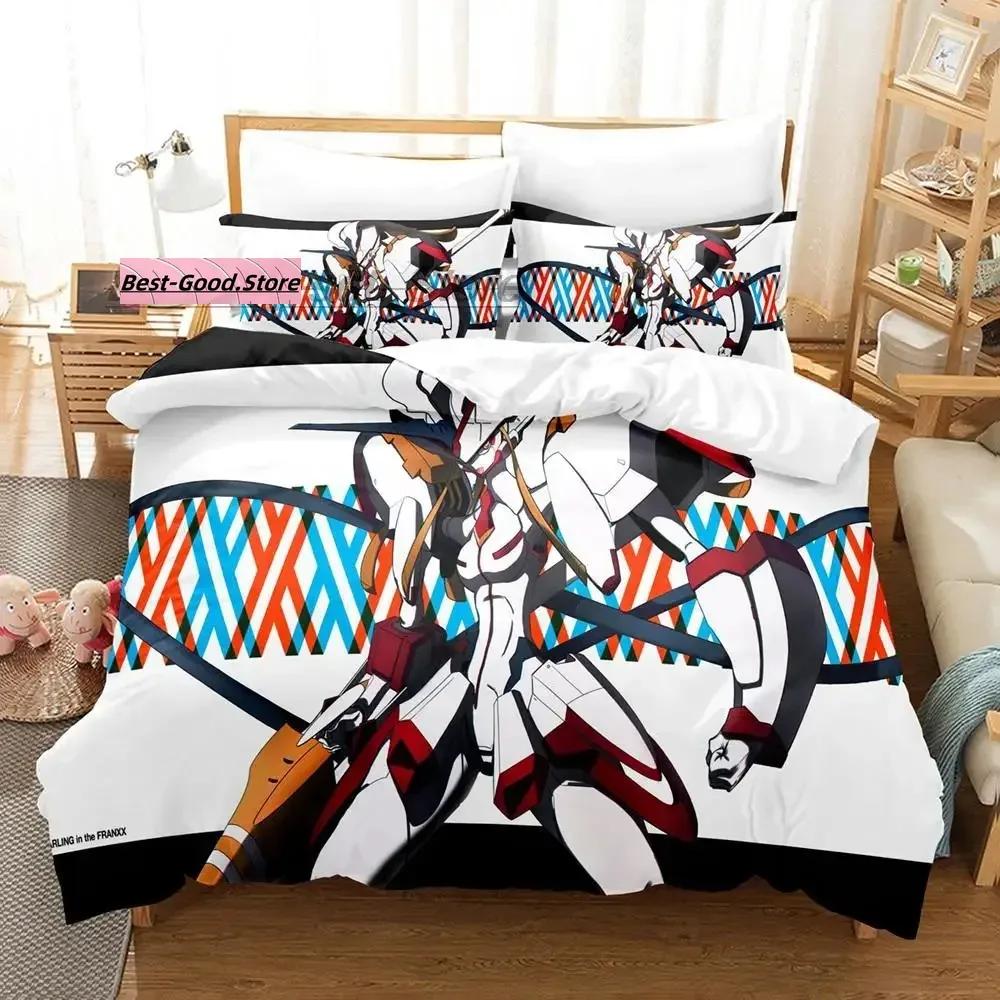 Комплект постельного белья Darling In The Franxx Single Twin Full Queen King Size Комплект постельного белья Aldult Kid Bedroom Duvetcover Sets 3D простыни