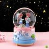Dreamy Unicorn Crystal Ball Luminous Music Box - Snowflake Gift for Best Friend, Creative Qixi Present