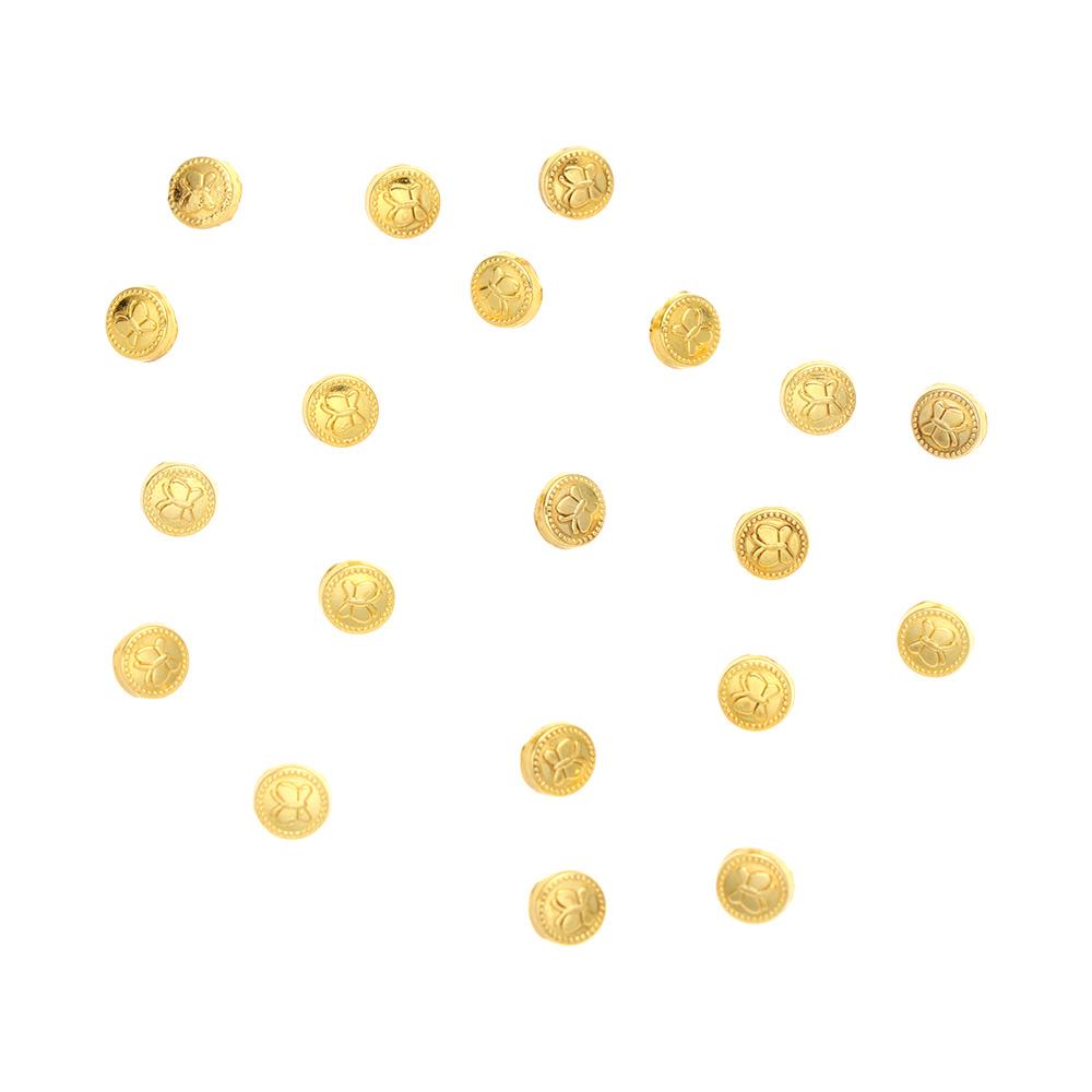 20pcs 5mm Mini Buttons For Doll Clothes Cute Metal Panda Buckle Doll Buttons Sewing DIY Crafts Handmade Dolls Decor Accessories