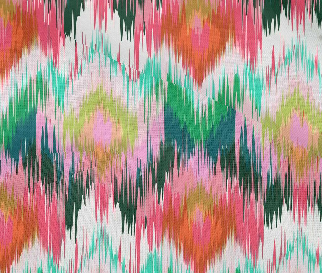 oneOone Cotton Flex Dark Teal Green Fabric Ikat Diy Clothing Quilting Fabric Print Fabric By Yard 40 Inch