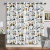 Cartoon Car Window Curtain Dinosaur Print Curtains Home Decor Animal Drapes for Boy Baby Children Bedroom Living Room Decoration