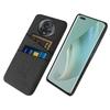 Для чехла для телефона Honor Magic5 Pro Двойные слоты для карт Тканевая текстура ПК Чехол для телефона