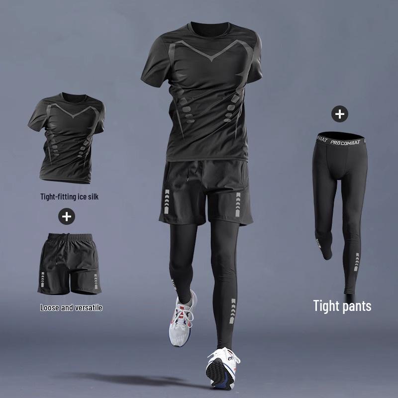 Мужская спортивная футболка с длинным рукавом для быстрого высыхания для бега, тренировок в зале и баскетбола