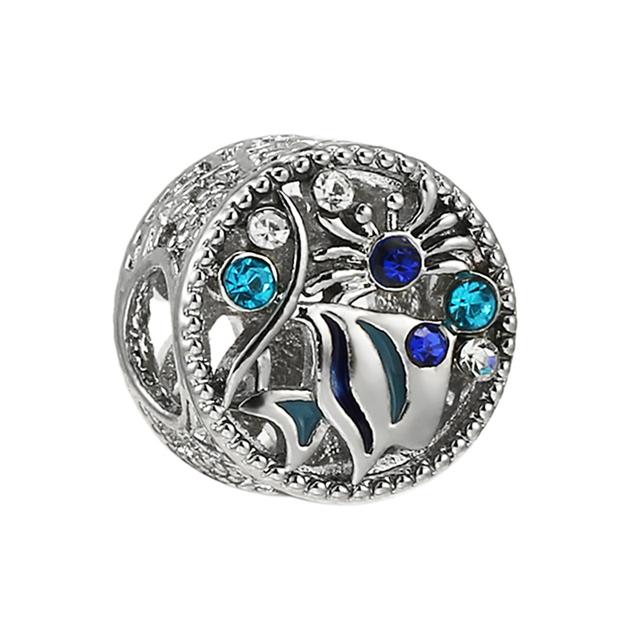 2pcs /Lot Cute Owl Panda Fish Mom Turtle Charm Beads Pendant Fit Diy Original Bracelets Necklaces For Women Men Jewelry Making