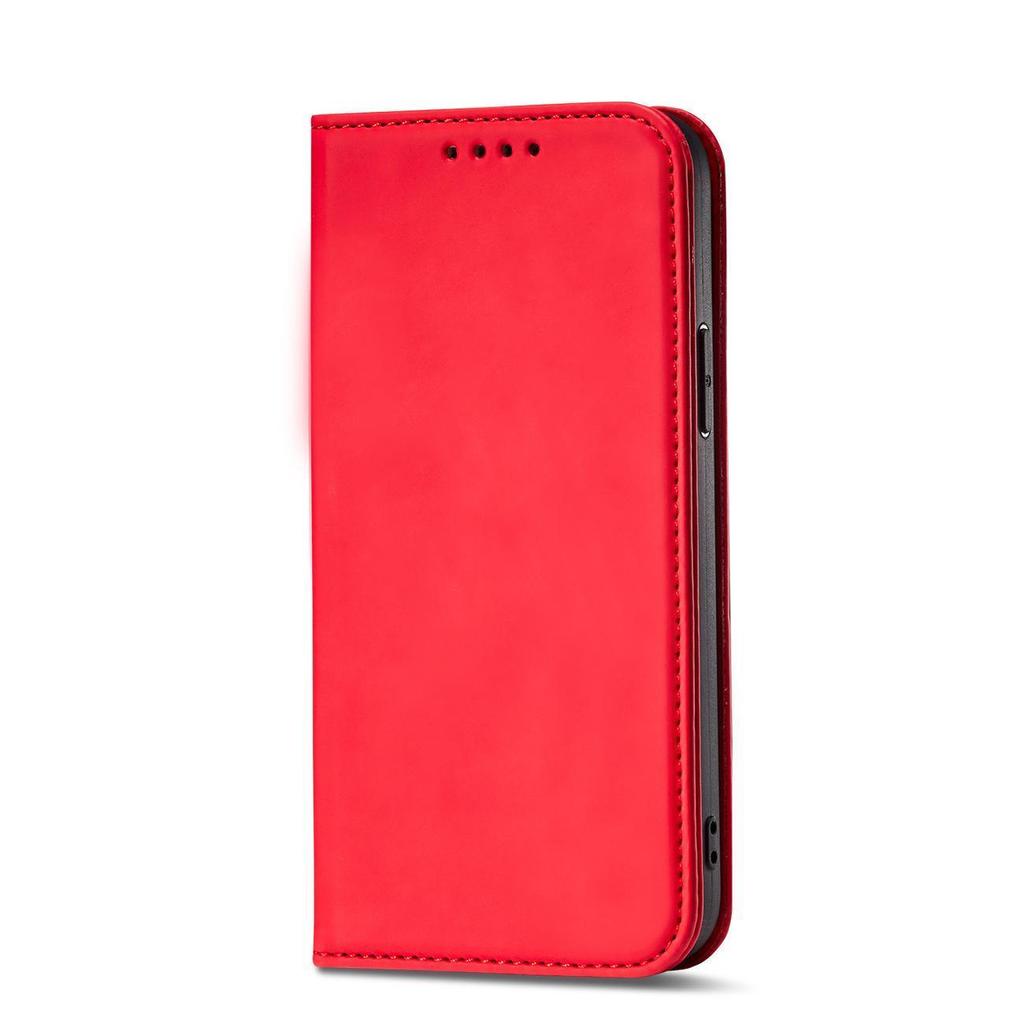 Samsung Galaxy S23 Magnetic Wallet Flip Cover - Red