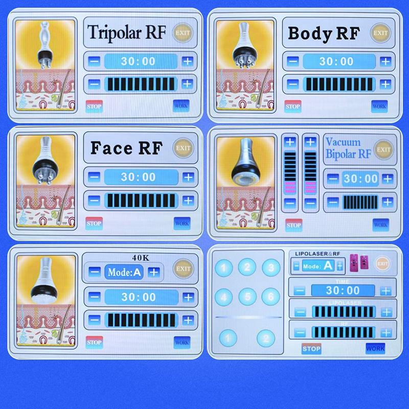 6 в 1 RF радиочастотный спа-шейпер для тела и лица 40 К машина для похудения вакуумный липо-лазерный кавитационный прибор инструмент для сжигания жира
