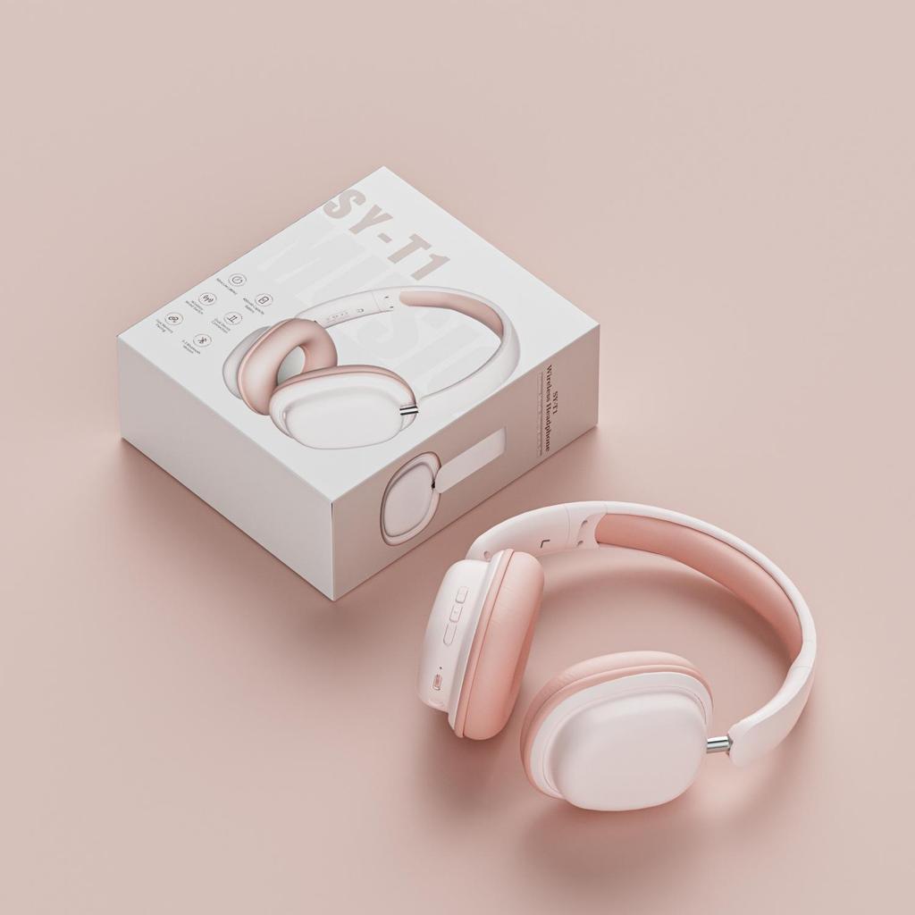 Беспроводные Bluetooth игровые наушники со съемным микрофоном