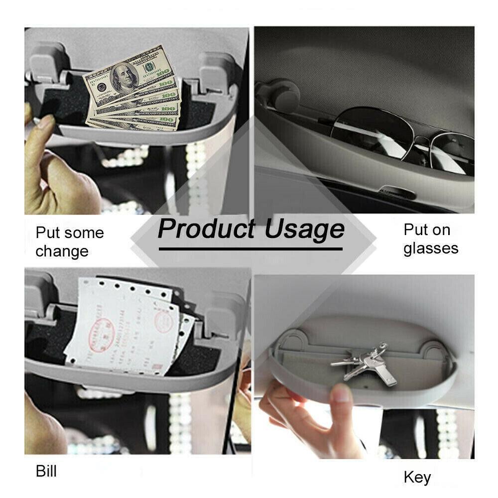 Принадлежности для отделки крыши для VW Transporter T5/T6, солнцезащитный козырек, держатель для солнцезащитных очков, зажимы для хранения солнцезащитных очков