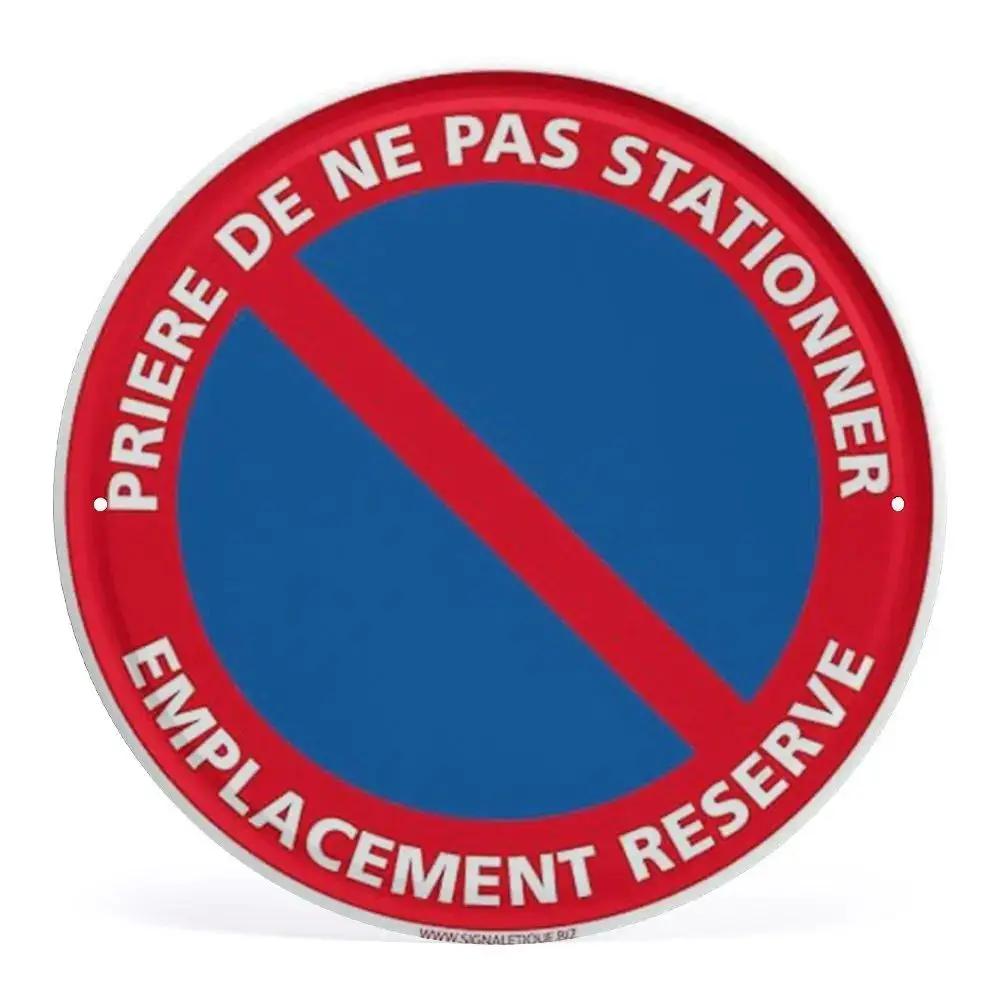 Предупреждение о запрете парковки Ретро круглые металлические знаки ностальгическая железная живопись новинка для кафе бара гаража бара кухонного сада настенный декор