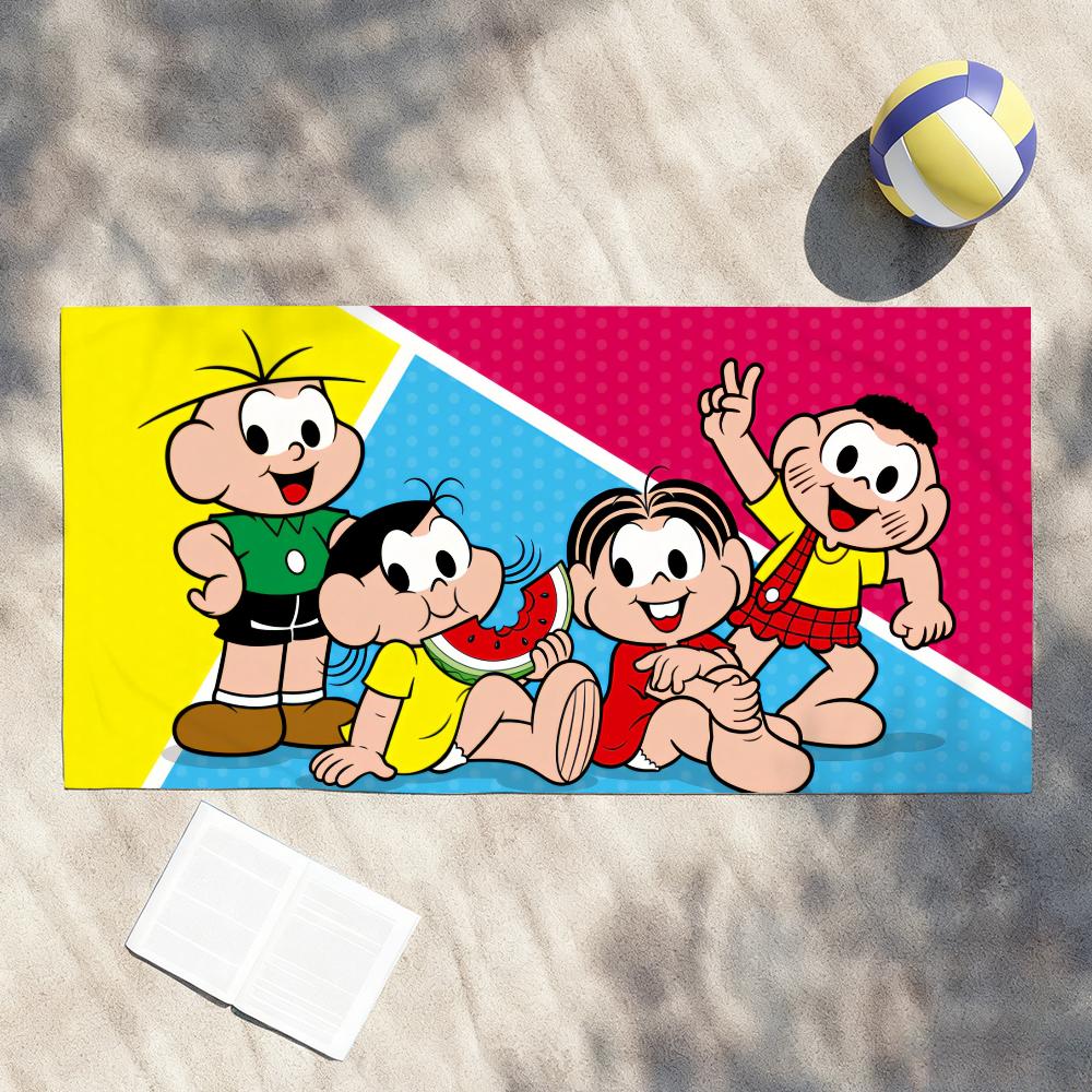 Мультяшное Полотенце T-Turma da Cute M-Monica-S Мягкое Легкое Анти-Песок Большое Пляжное Быстросохнущее Ванное Спортивное Семейное