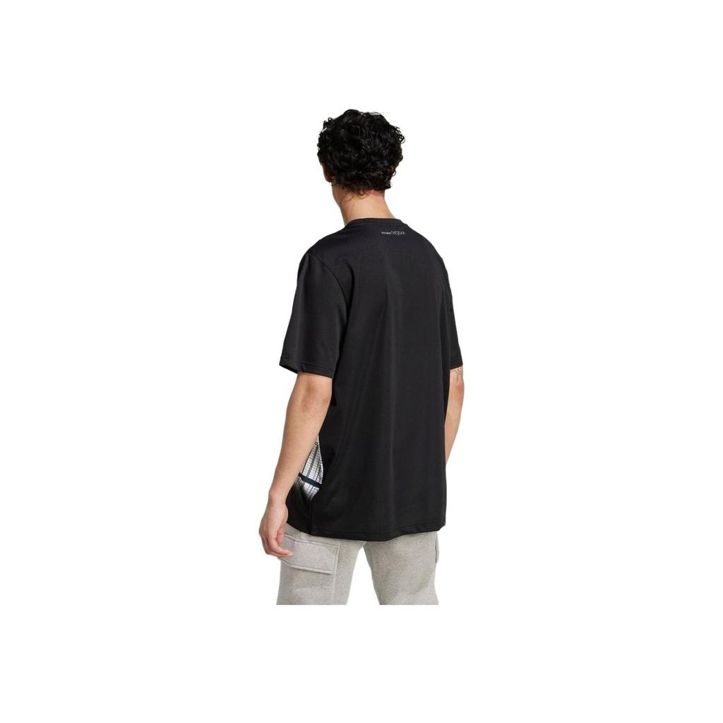 Adidas Совместный бренд Originals X Star Wars SS24 с вышитым логотипом с круглым вырезом, свободная повседневная футболка с короткими рукавами, топы унисекс, черный IV9469