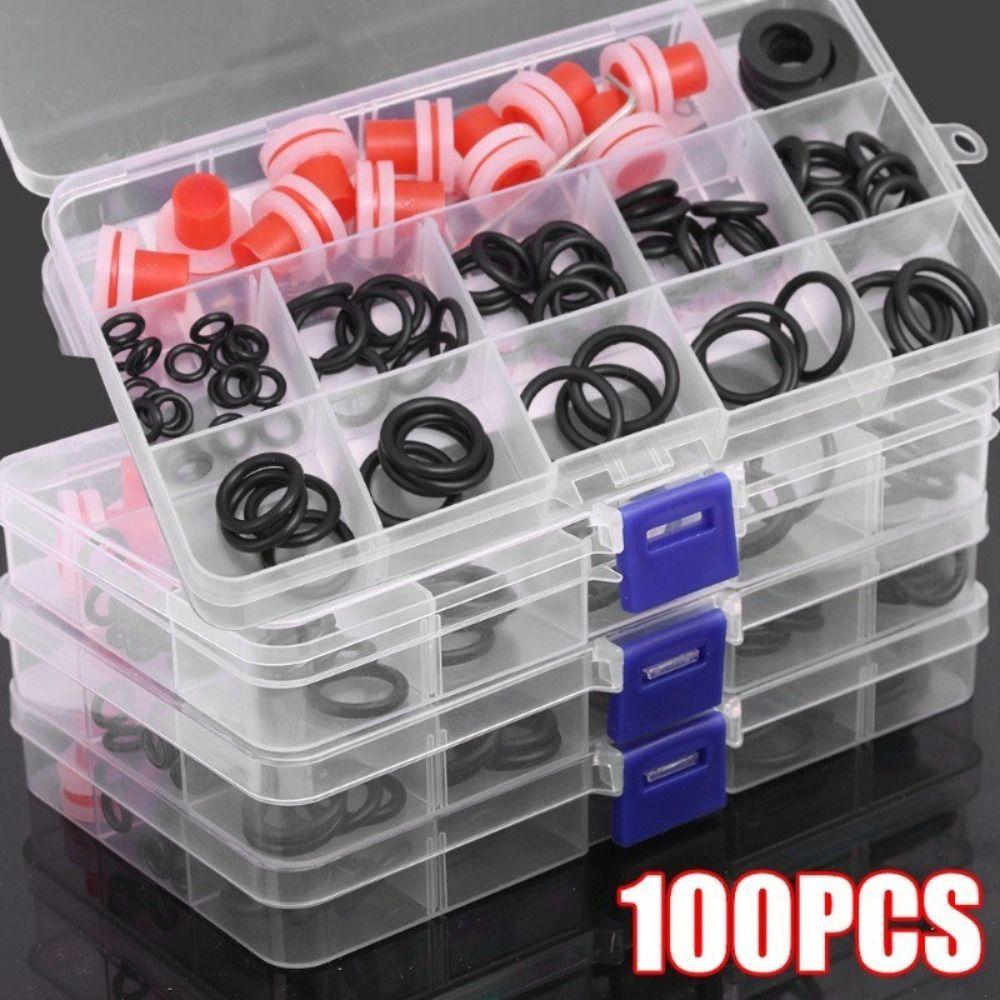 100 шт./Коробка Износостойкое Уплотнительное Кольцо-Прокладка для Смесителя Универсальная Резиновая Прокладка для Сантехники для Кухни Ванной