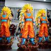 35 см/13,78 дюйма Фигурка Dragon Ball Z Сон Гоку Ssj3 Светодиодная подставка Супер Сайян 3 Гоку ПВХ Фигурки Действия Коллекционная Модель Игрушки Подарки