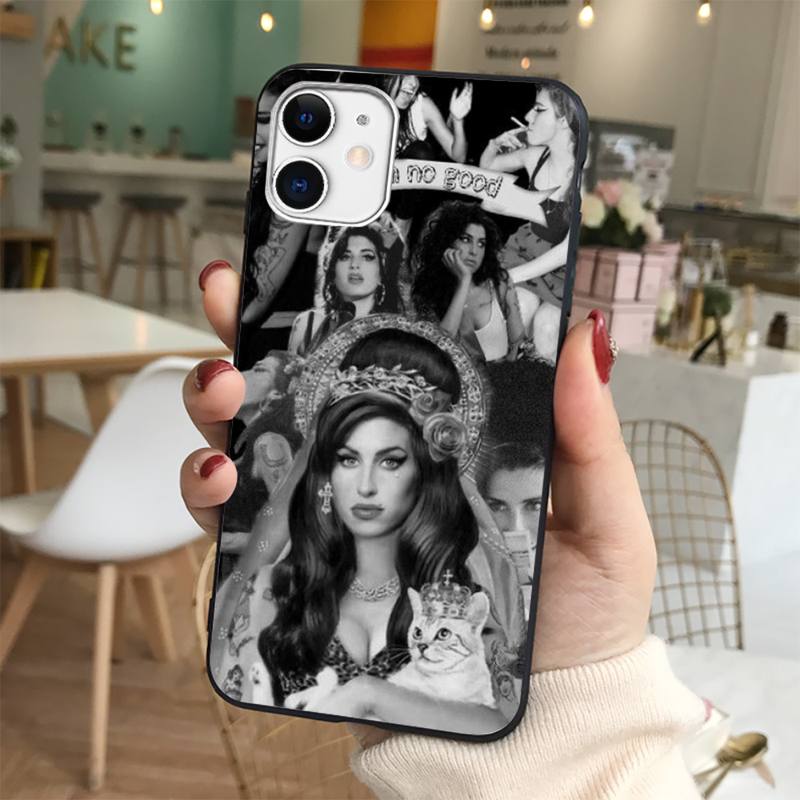 Yinuoda Чехол для телефона Amy Winehouse для iPhone 11 12 13 mini pro XS MAX 8 7 6 6S Plus X 5S SE 2020 XR