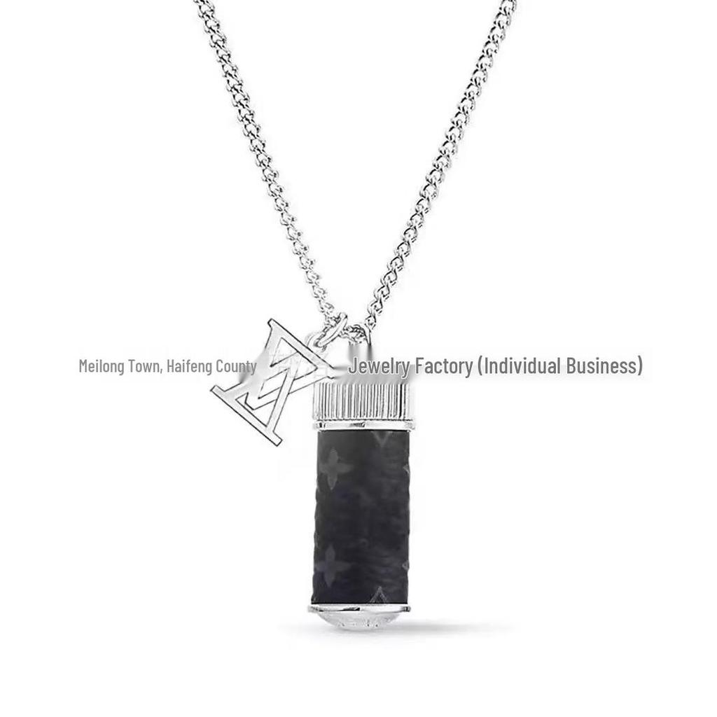 Классический бирюзовый кулон-ожерелье Ослика: Модная Унисекс Цепочка на Ключицы для Пар