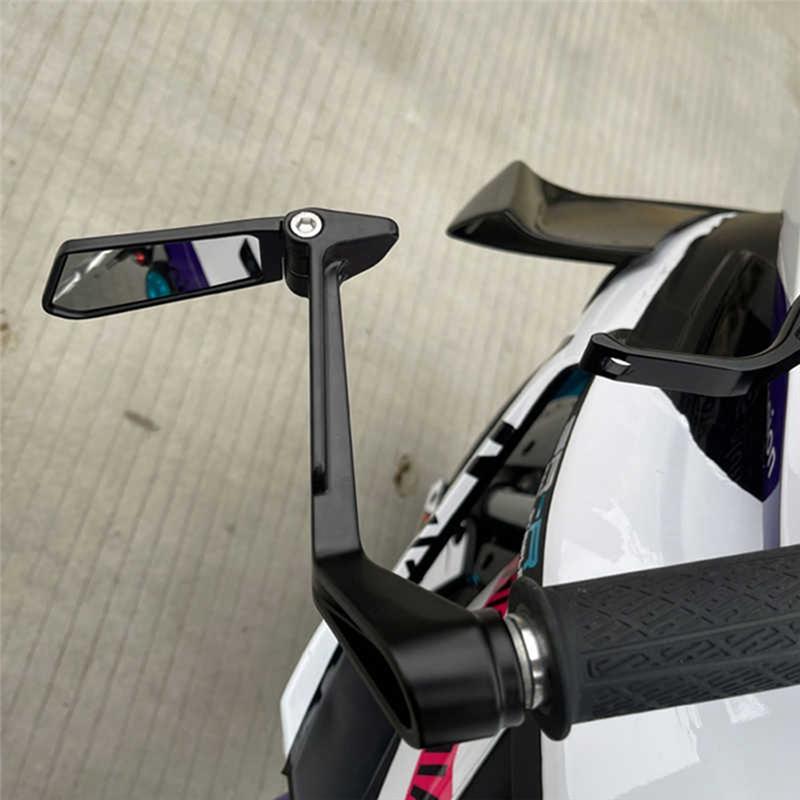 A51K-Motorcycle Rear View Mirror Handlebar Adjustable Angle Rearview Mirror For Motorbike Grip Control Safety Driving
