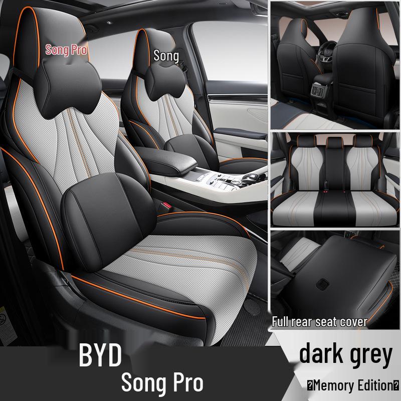 All-Season Leather Car Seat Cover for BYD Song Pro: Full Surround Design