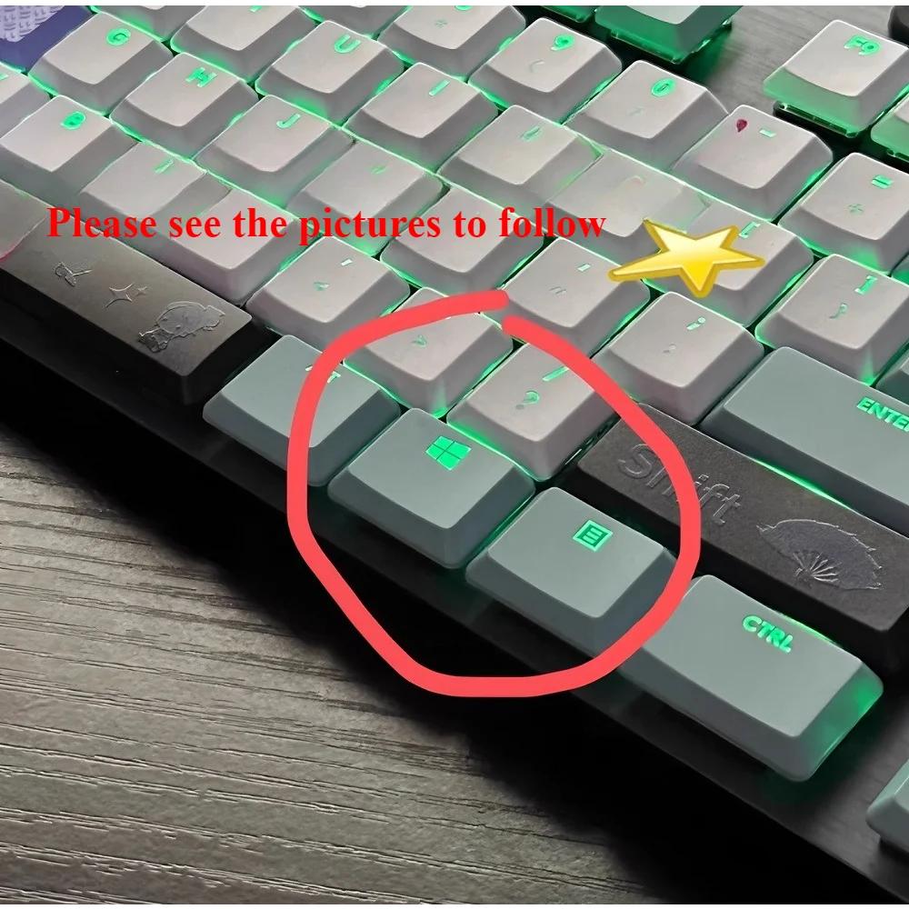 Колпачки для клавиш Logitech для механической клавиатуры G915/G913/G913tkl/G813TKL, полупрозрачные, 111 клавиш, версия США, включает клавиши ISO