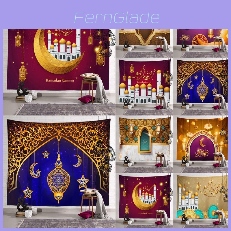 Яркий и красивый гобелен Ид Мубарак, настенный декор для празднования Рамадана