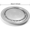 Korean BBQ Grill Pan, Stovetop Korean BBQ Non-stick Round Barbecue Grill Pan, Smokeless Barbecue Plate for Indoor Outdoor Grilling, Stovetop Grill