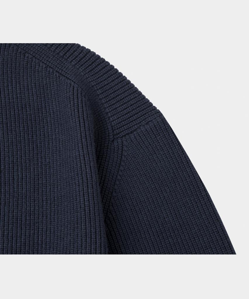 LETTERCOMO Essential Hazzi Round Knit Navy