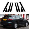 8 шт. автомобильные стойки для Jaguar F-Pace X761 2017-2020 2021 2022 2023 глянцевые черные наклейки на обшивку двери, окна, автостайлинг