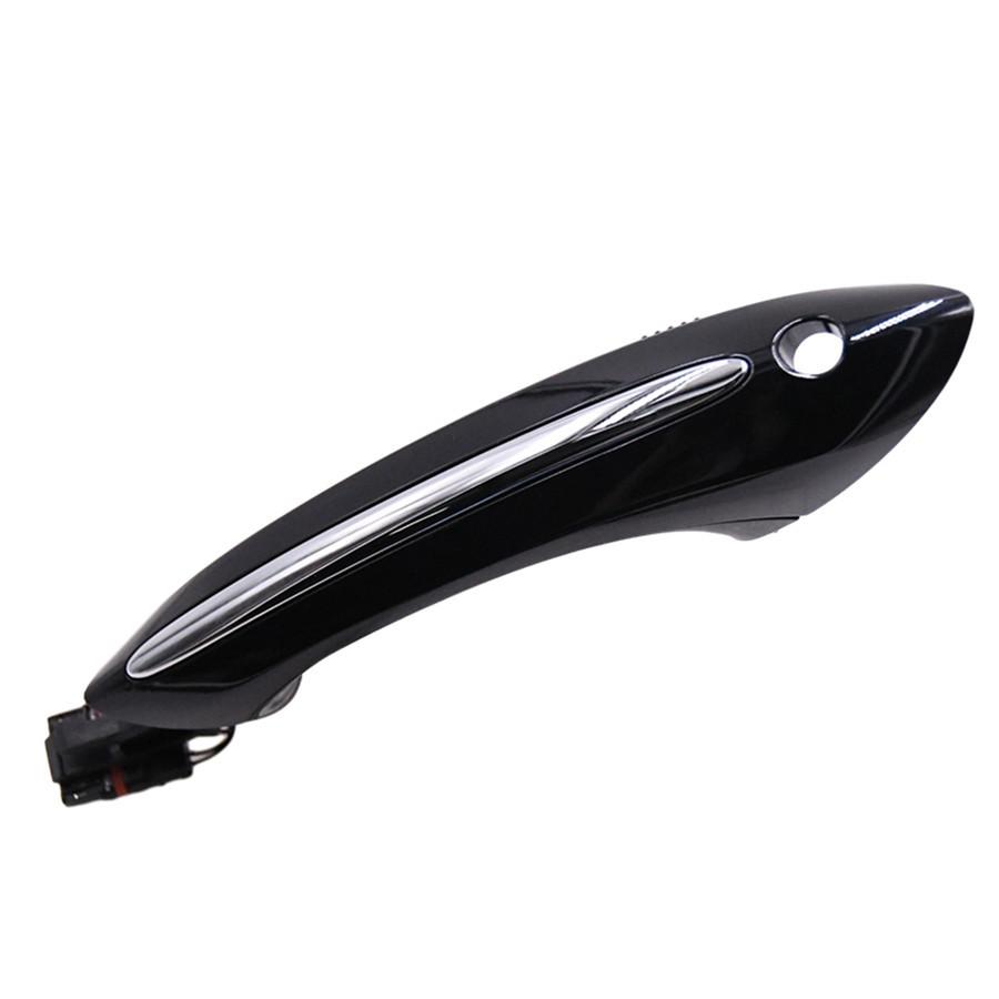 1x Black Car Exterior Front Left Comfort Door Handle 51217231931 For BMW F10 F01