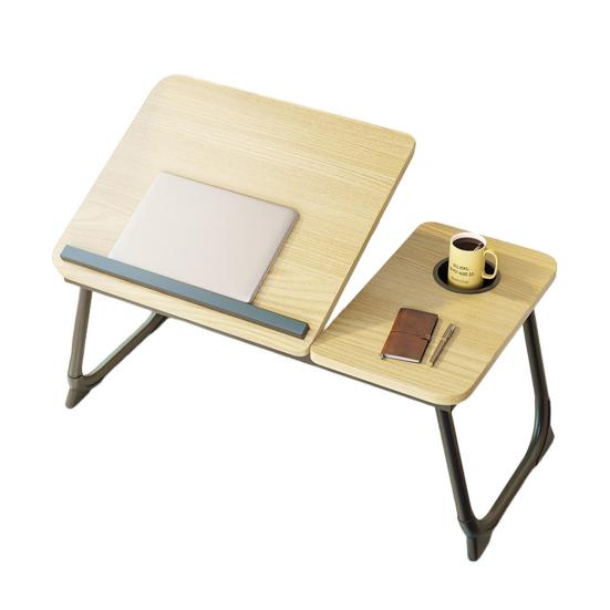 Laptop Desk for Bed or Couch Woking Watching Movies In Bed Desk USB Charging Port Rotary Desktop Foldable Legs Breakfast Tray Desk with Cup Holder