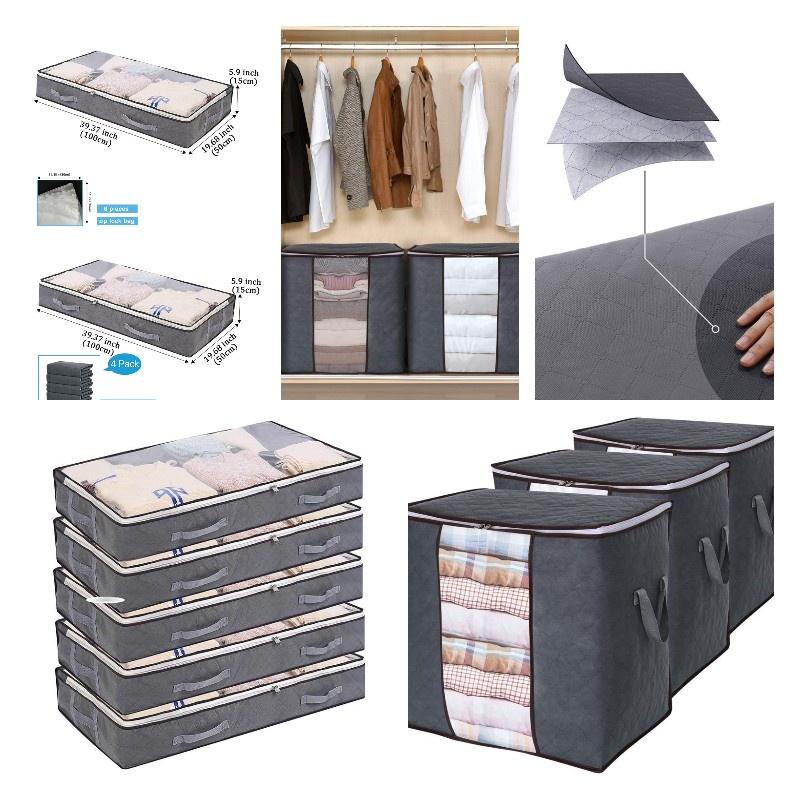 Durable Non-woven Fabric Bedside Storage Box For Clothing And Other Miscellaneous Items