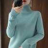 Turtleneck Cashmere Sweater Women Winter Cashmere Jumpers  Knit  Female Long Sleeve Thick Loose Pullover