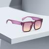 New In Vintage Sunglasses For Women Lens Embedded Fashionable High-End Gradient Purple Square Glasses Sun Glasses Women