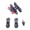 Aluminum 17mm Ball Mount Extension Adapter, Rotation Extension Rod for Car Air Vent Dashboard  Phone Holder