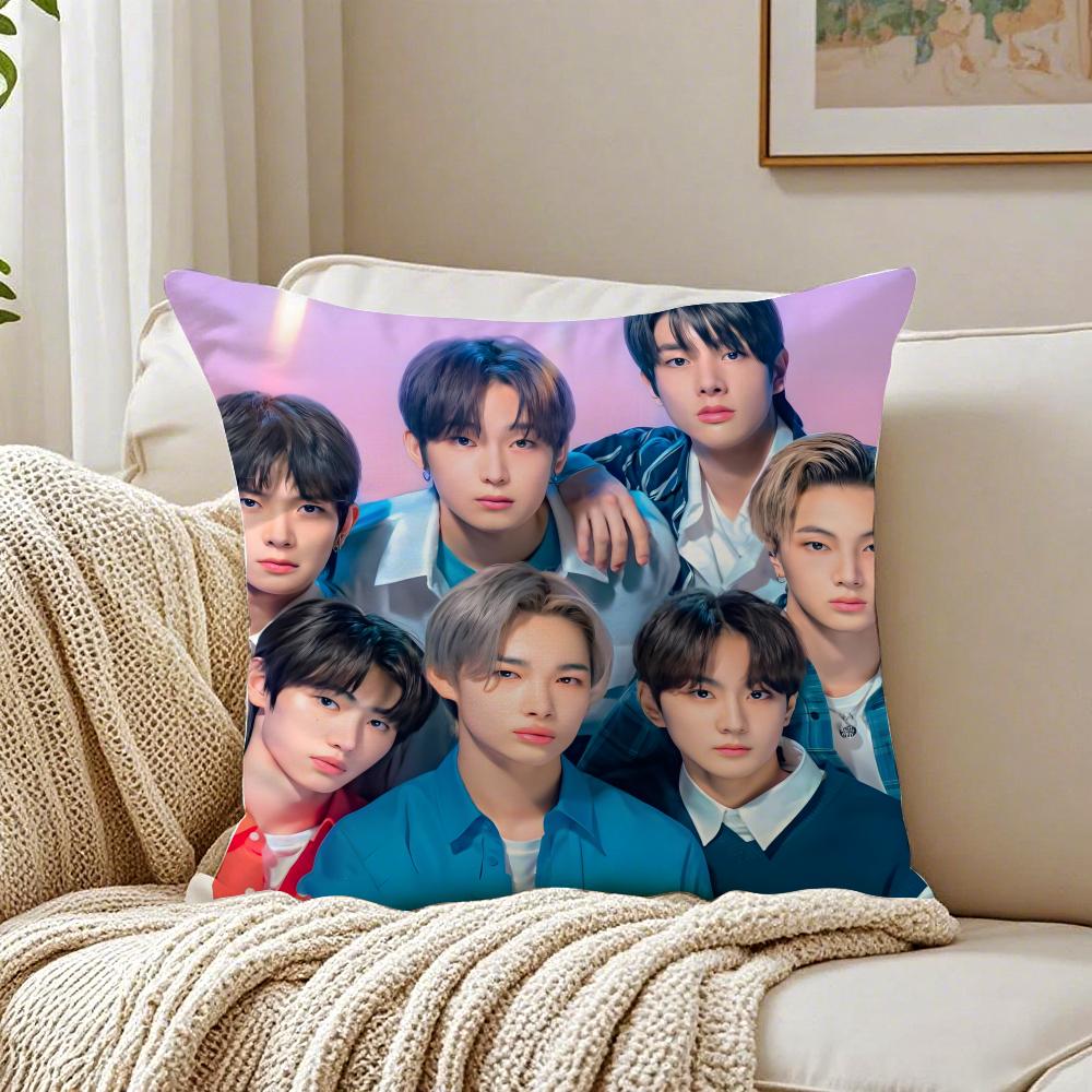 band energetic EEENHYPEN Cushion Cover Pillowcase Antidustmite living Room Sofa Decor Cushion Room