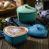 Французская миска для выпечки с крышкой, керамическая, персиковое сердце, креативная, приготовленная на пару яичница, бытовая любовь, маленькие миски для заварного крема, столовая посуда