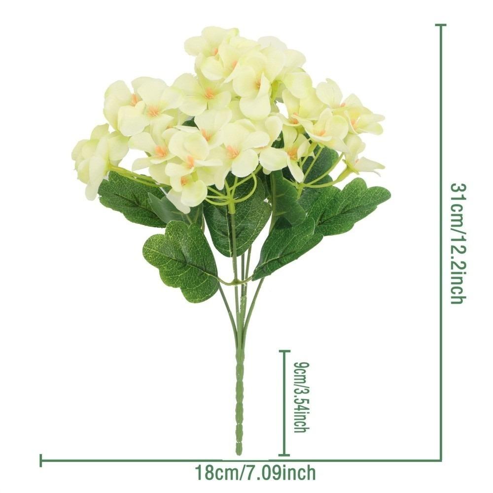 Dyed Edged Fake Flower Ball Silk Cloth Hydrangea New Simulation Flowers  Photography Props