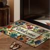 VIKAMA Colourful Floral Doormat – Non-slip and Sound-absorbing Entryway Mat, Bathroom Rug, Home Interior Decoration
