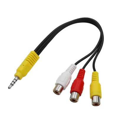 3,5 мм к разъему 3 RCA кабель видео компонентный AV адаптер кабель для TCL TV красный белый и желтый женский