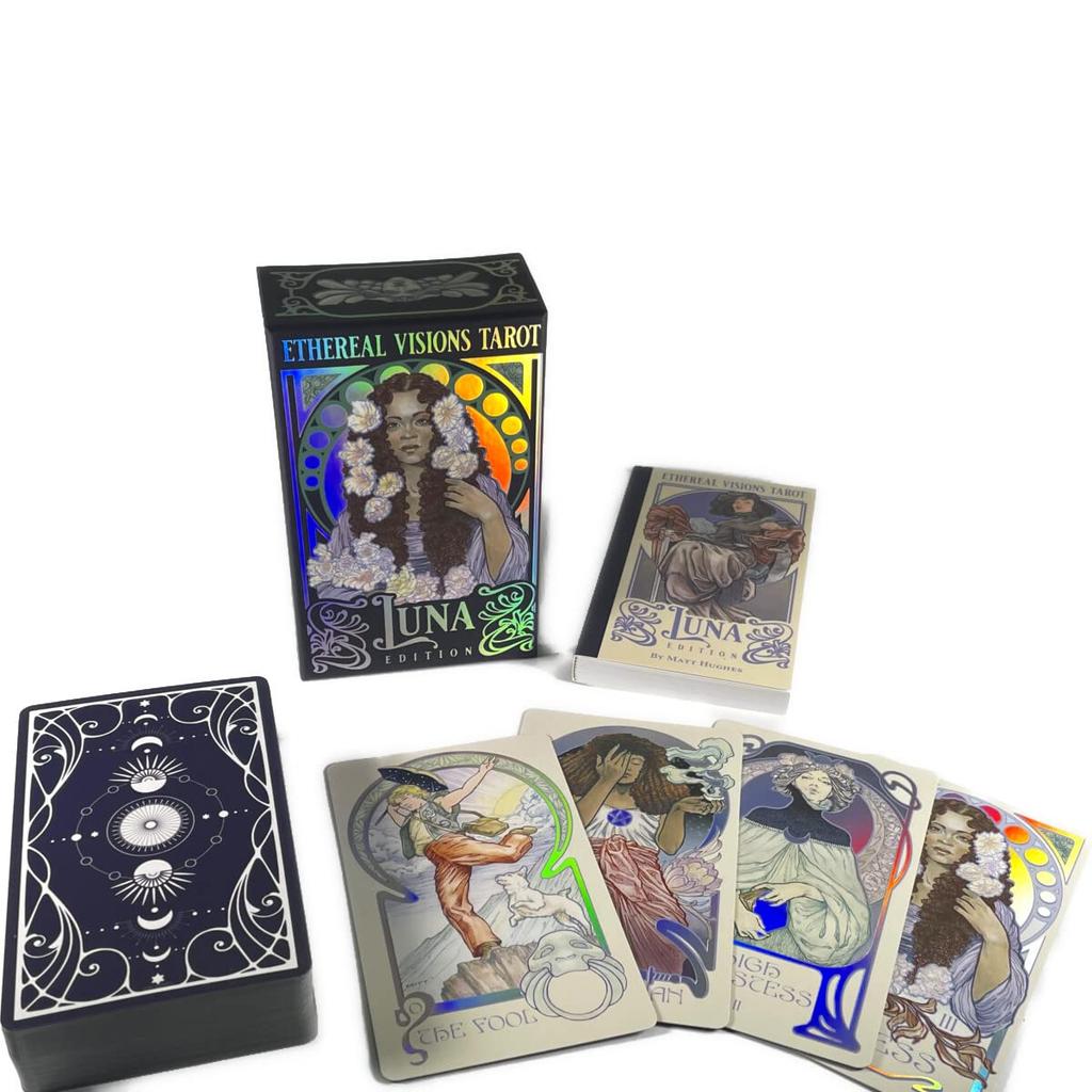 Ethereal Visions Luna Edition Tarot Waite Tarot Japanese Instruction Manual Authentic I.I.J. Tarot Cards, Edition, Reading, Included,