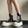 Инс супер огонь толстоподошвенные увеличивающие рост кеды женские маленькие повседневные туфли женские весенне-осенние новые высокие кеды