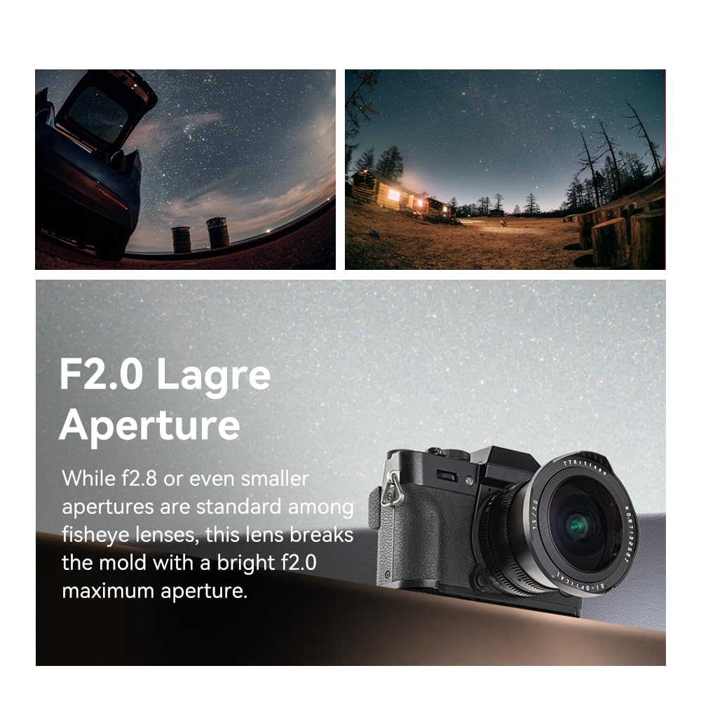 TTArtisan MF F2 Fisheye Prime Lens warranty Compatible with Sony diagonal manual compact and suitable for and silver Master Craftsman 7.5mm E-mount