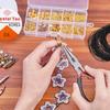 Изысканные ювелирные аксессуары серьги DIY Craft 1 коробка золотисто-серебристого цвета для изготовления ювелирных изделий подарочный набор с инструментами ручной работы