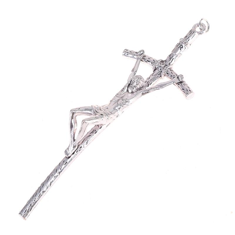 Церковные реликвии Иисуса на подставке Крест Распятие на стене Античная домашняя часовня Декор