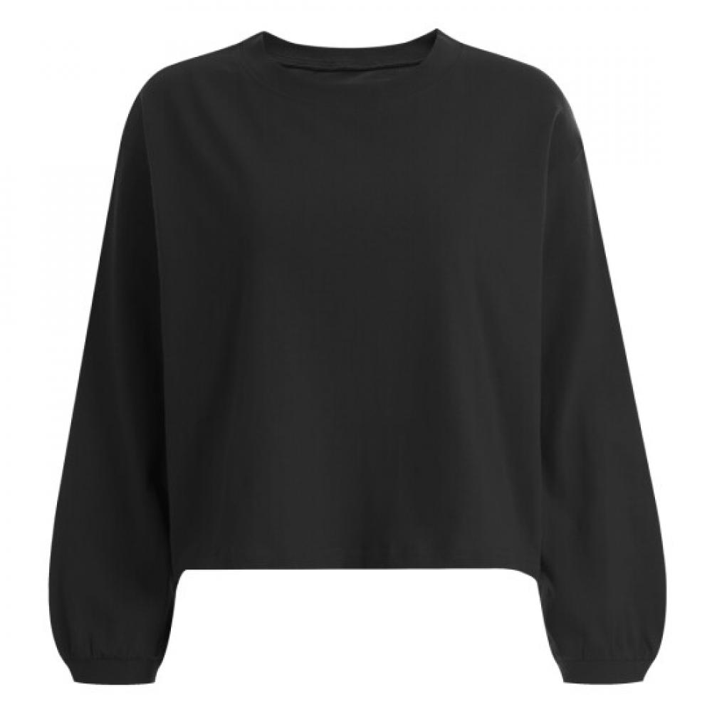 Shop Women Round Neck 100 CoTTon Loose FiT Long Sleeve T shirT Dai Wsh 12134
