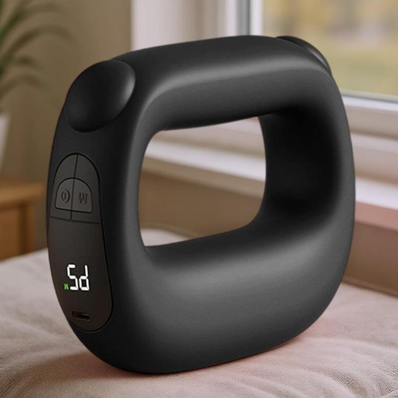 Fascia Massager | Adjustable Fascia Ring with Deep Tissue Vibration | Cordless Massage Device for Muscle Training Men Women Seniors