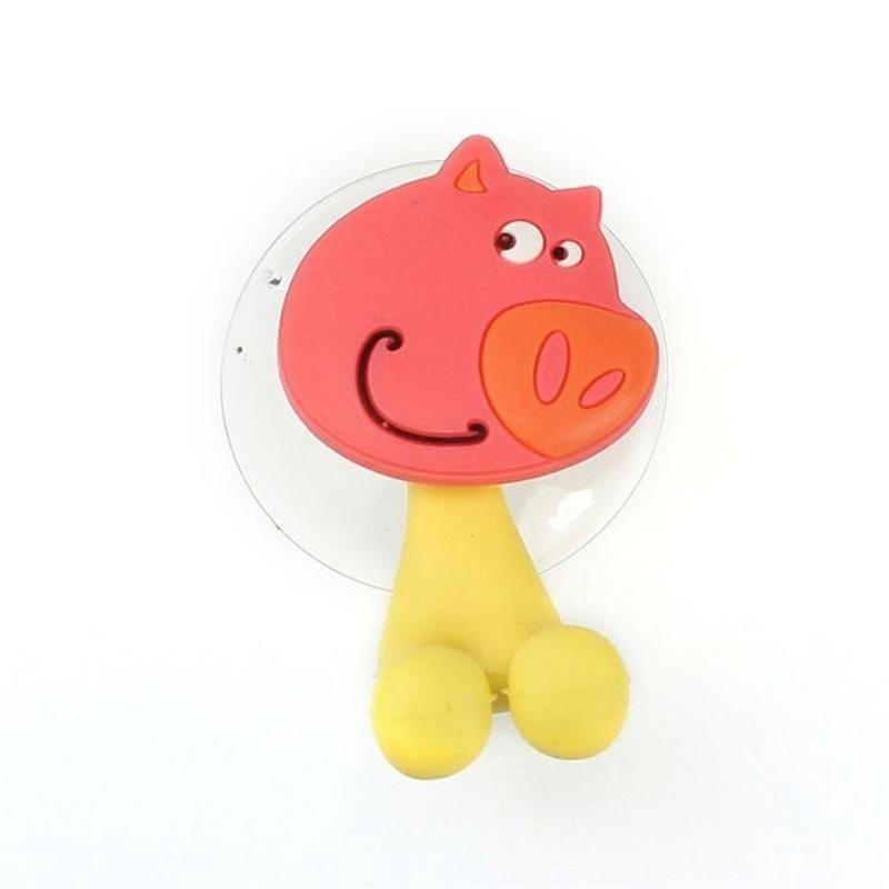 Newest 3D Cartoon Animal Cute Sucker Toothbrush Wall Holder Suction Cup Bathroom ARI