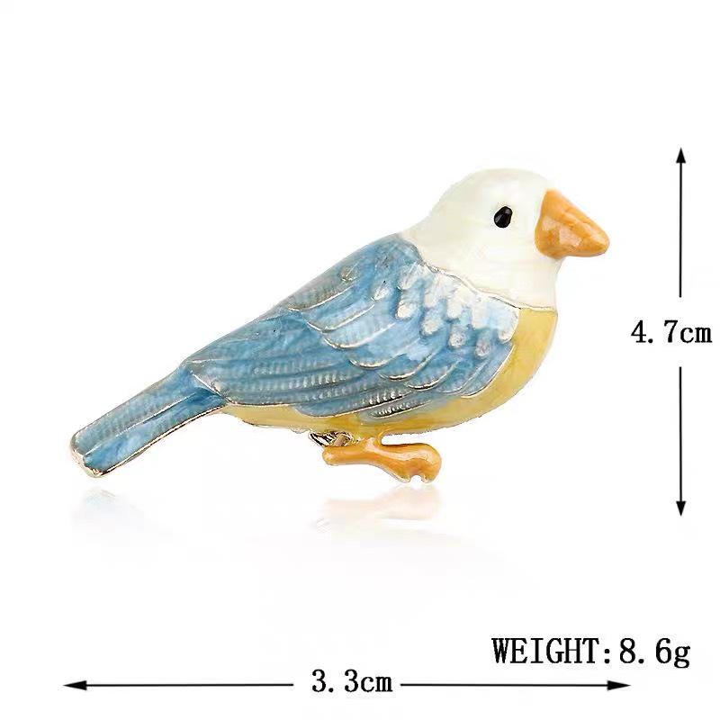 Симпатичная мультяшная эмалевая брошь-птица унисекс - изысканная анти-экспозиционная корсажная булавка для одежды