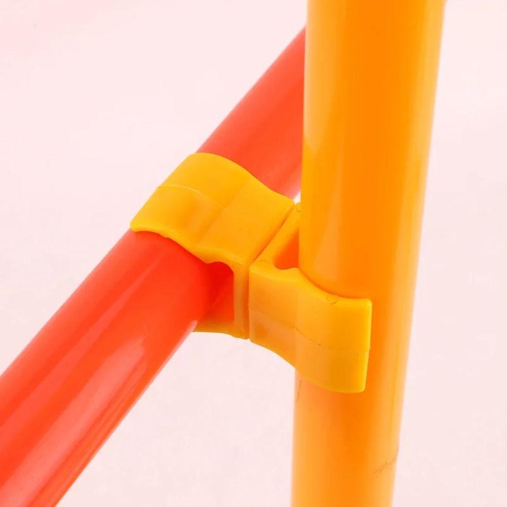 6 шт. Желтый флаг для тренировки по футболу, клипса для флагштока, пряжка для препятствий для тренировки по футболу, для улицы