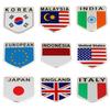 3D National Flag Body Bumper Car Auto Emblem Window Badge Decor Decals Sticker