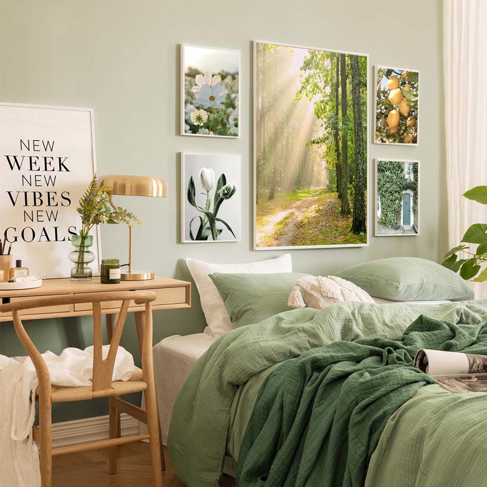 Весенние цветы тюльпаны лимон природа постеры принты джунгли олень велосипед настенные картины холст картины скандинавский домашний декор комнаты